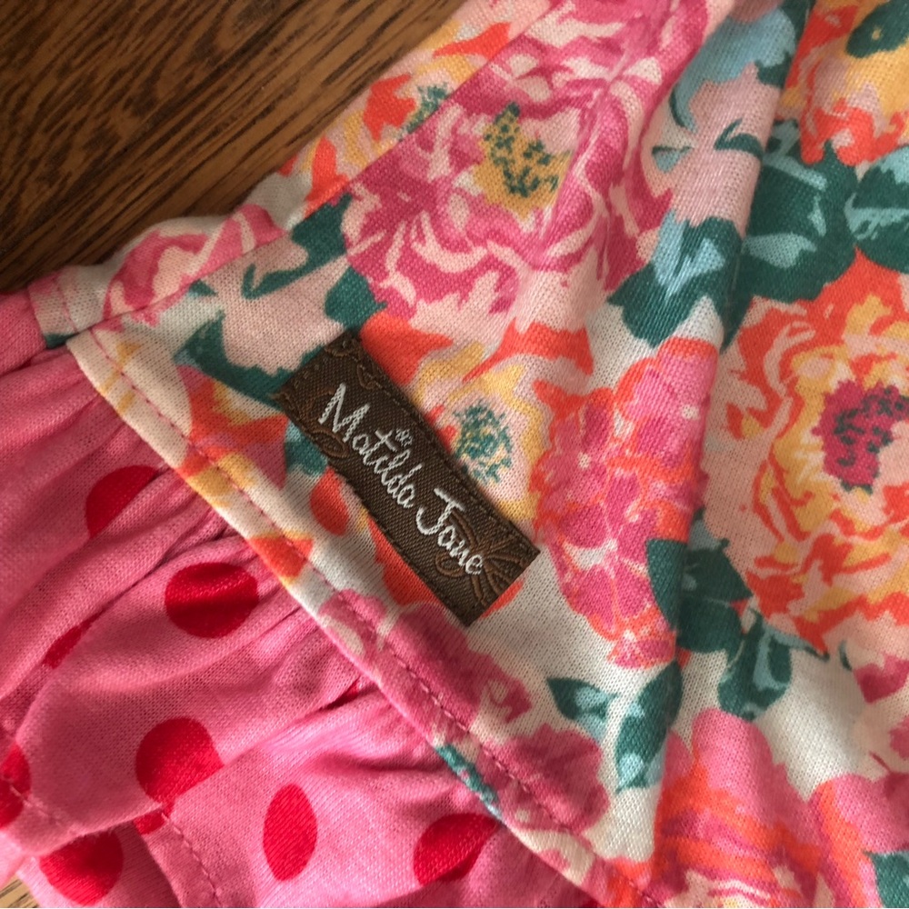 BEAUTIFUL Matilda Jane girls pink floral nightgown size 10 - Picture 7 of 8